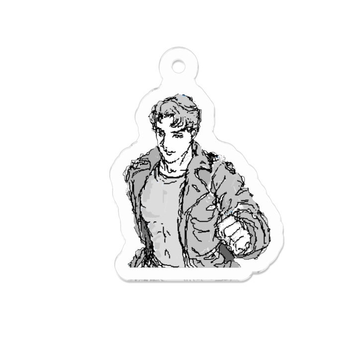 アクリルキーホルダー（コーティング） - 50 x 50 (mm)