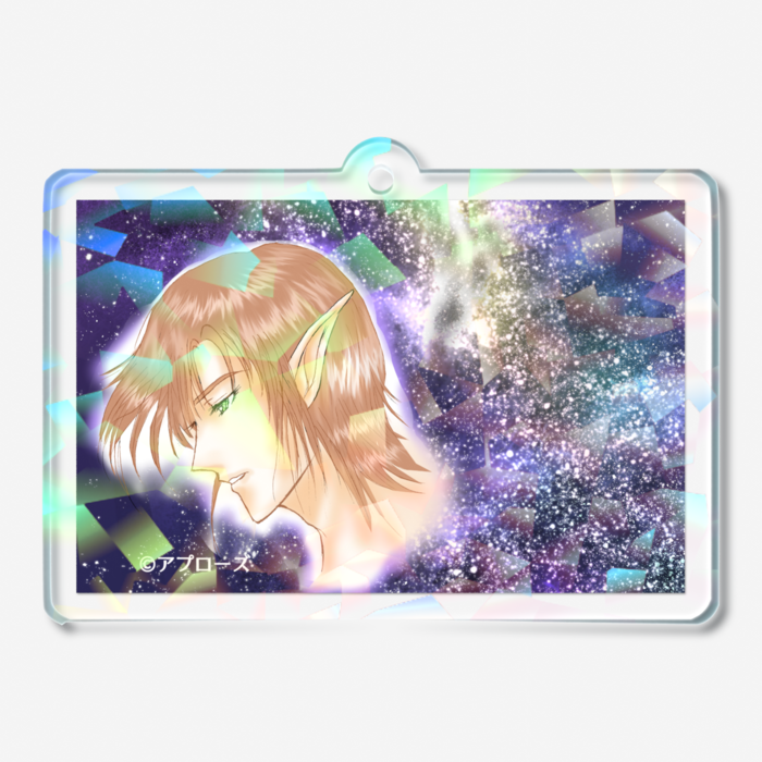 ホログラムアクリルキーホルダー - 50 × 50mm