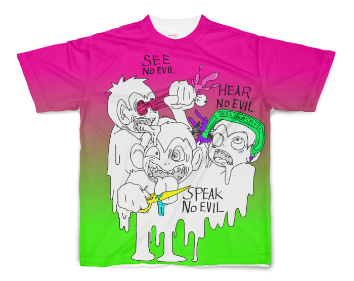 フルグラフィックTシャツ - S - 両面印刷