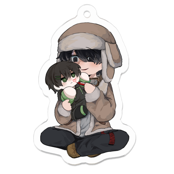 アクリルキーホルダー - 50 x 50 (mm)