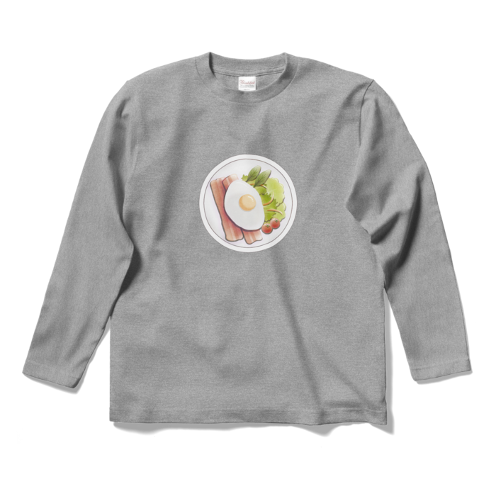 ロングスリーブTシャツ 灰色 S