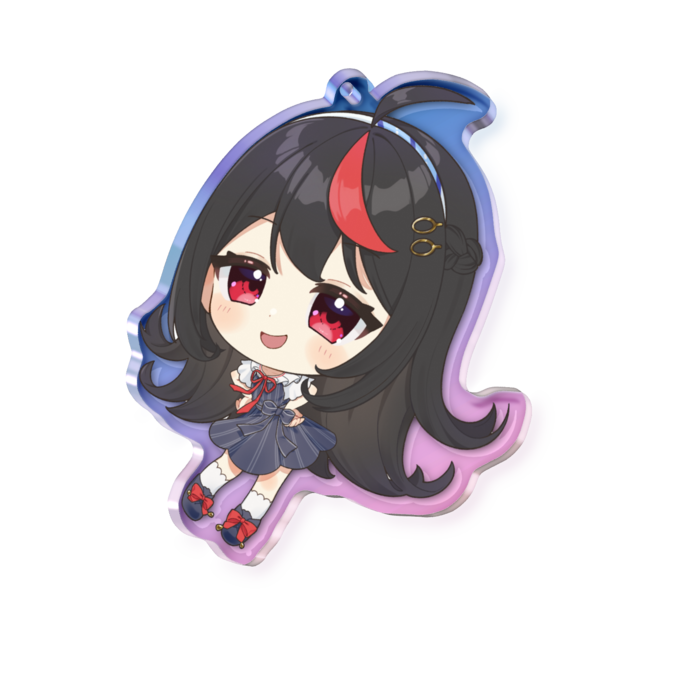 オーロラアクリルキーホルダー - 70 × 70mm