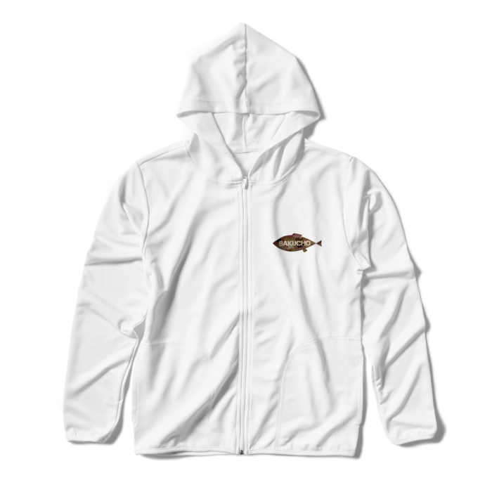 お魚ロゴパーカー  - S - ホワイト