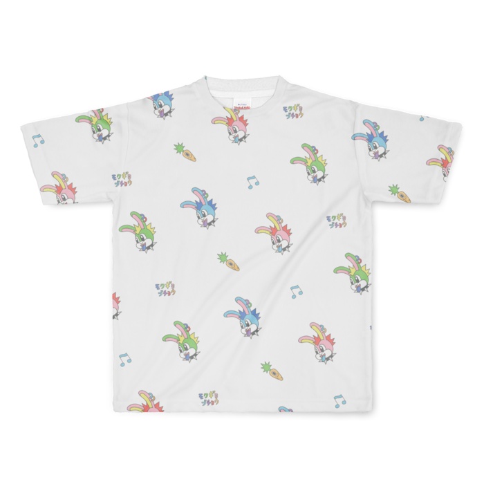 フルグラフィックTシャツホワイト - L - 両面印刷(1)