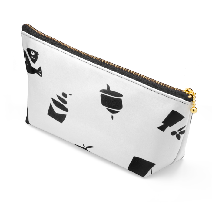 ポーチ - 長さ21.5cm / 高さ10cm - ブラック