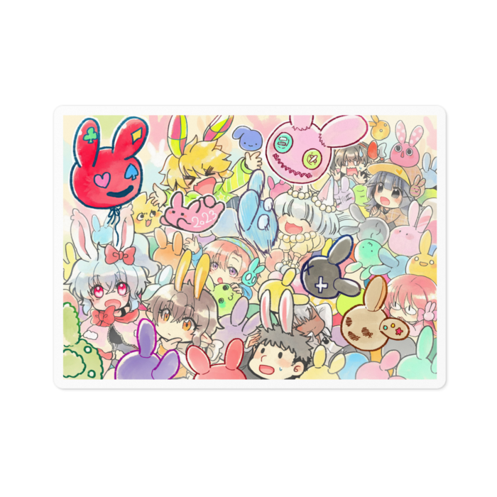 ステッカー - 100 x 100 (mm)