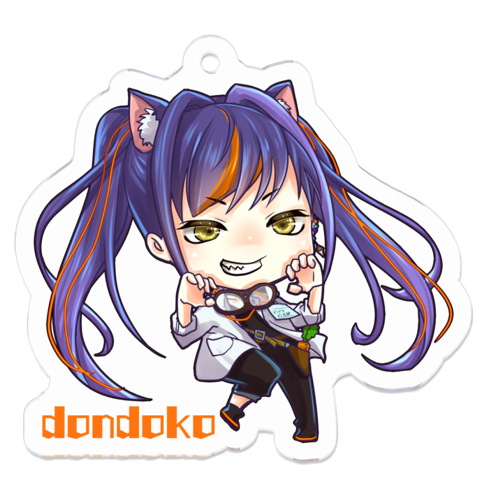 アクリルキーホルダー（コーティング） - 50 x 50 (mm)