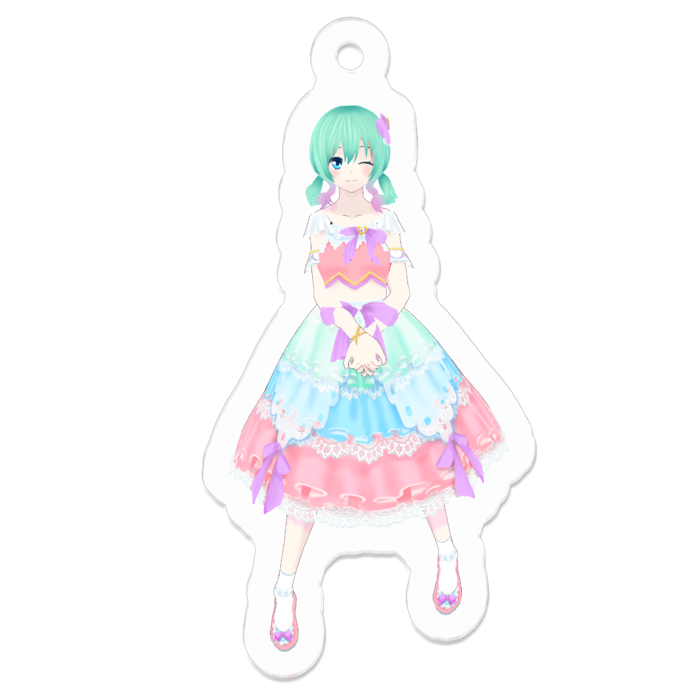 アクリルキーホルダー - 50 x 50 (mm)