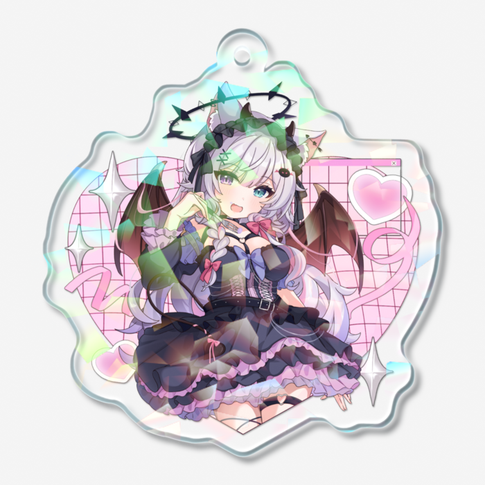 ホログラムアクリルキーホルダー - 50 × 50mm