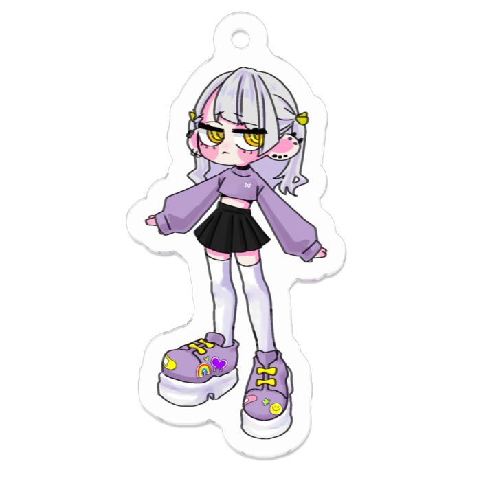 アクリルキーホルダー（コーティング） - 50 x 50 (mm)