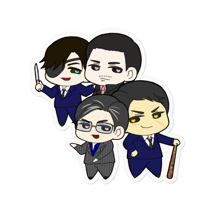 ステッカー - 100 x 100 (mm)