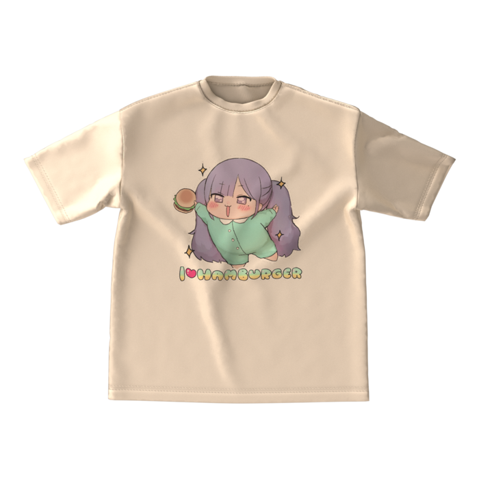 ビッグシルエットTシャツ - M - ブラウン
