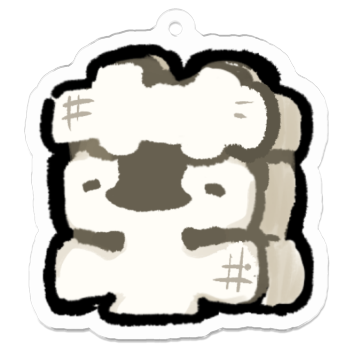 アクリルキーホルダー - 50 x 50 (mm)