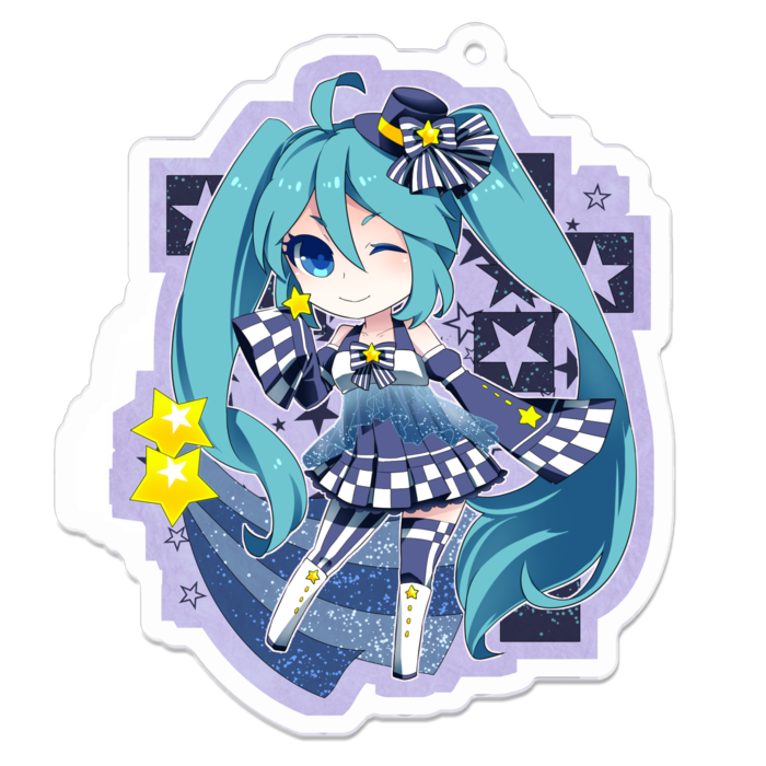 アクリルキーホルダー - 70 x 70 (mm)