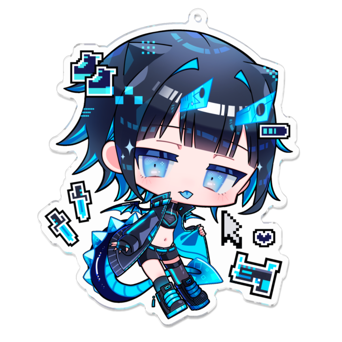 アクリルキーホルダー - 100 x 100 (mm)