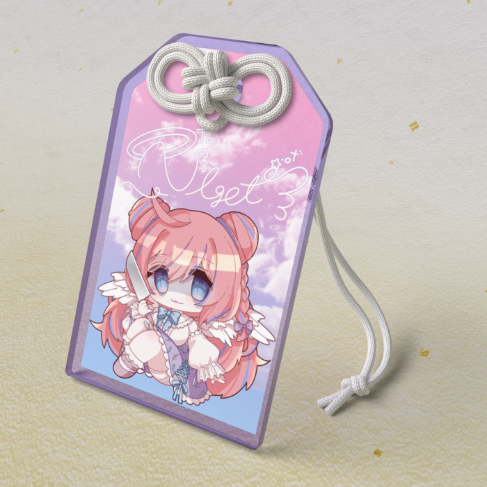 アクリルお守り - 50 × 80mm