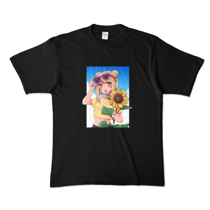 カラーTシャツ - XL - ブラック (濃色)