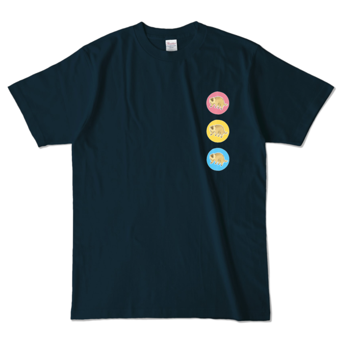 カラーTシャツ - L - ネイビー (濃色)