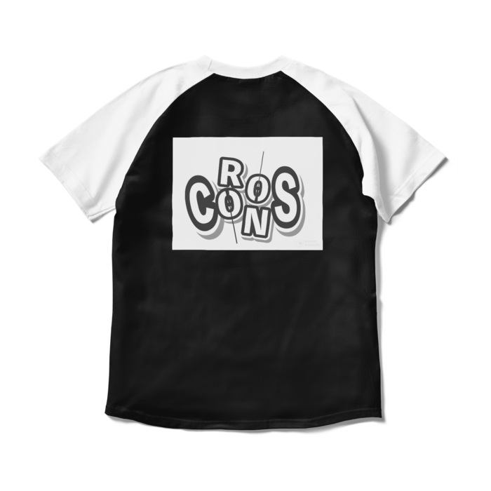 ラグランTシャツ - M - ブラック×ホワイト