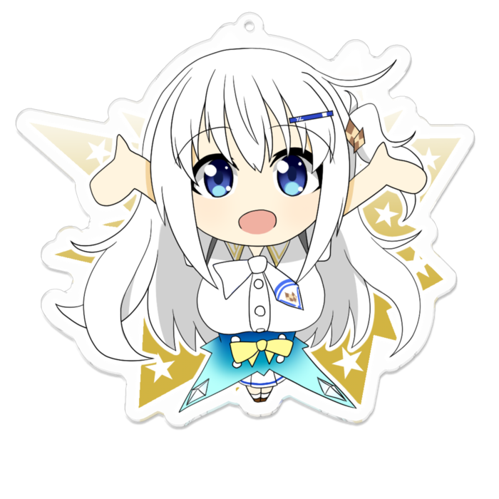 アクリルキーホルダー（コーティング） - 100 x 100 (mm)