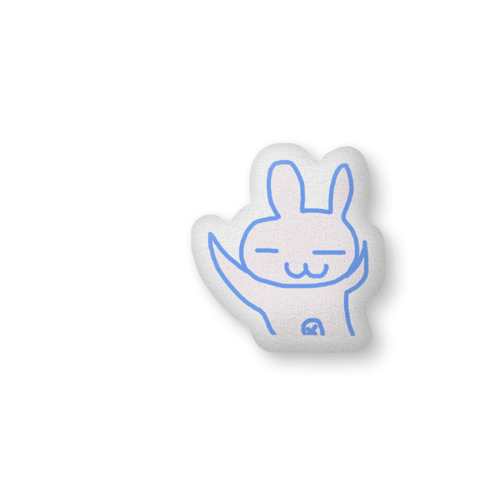 ちーぷうさぎクッション  中