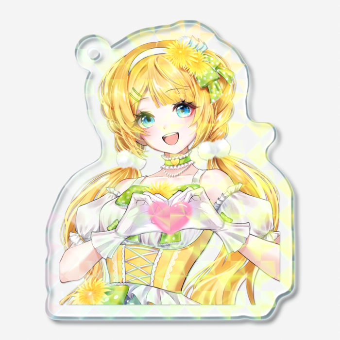 ホログラムアクリルキーホルダー - 50 × 50mm