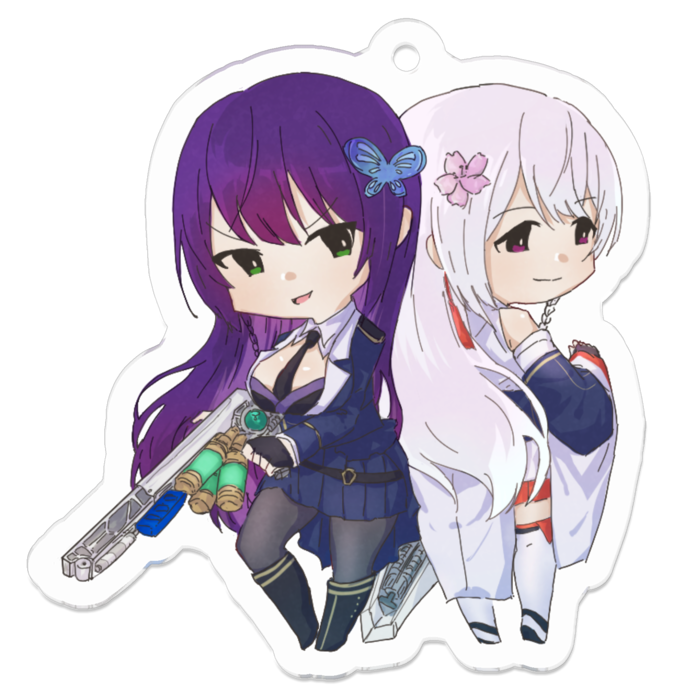 アクリルキーホルダー - 50 x 50 (mm)