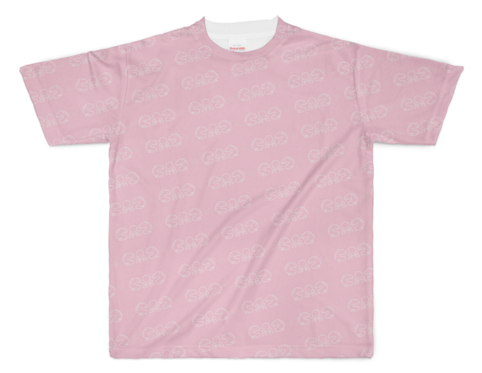 フルグラフィックTシャツ - XL - 両面印刷/ピンク