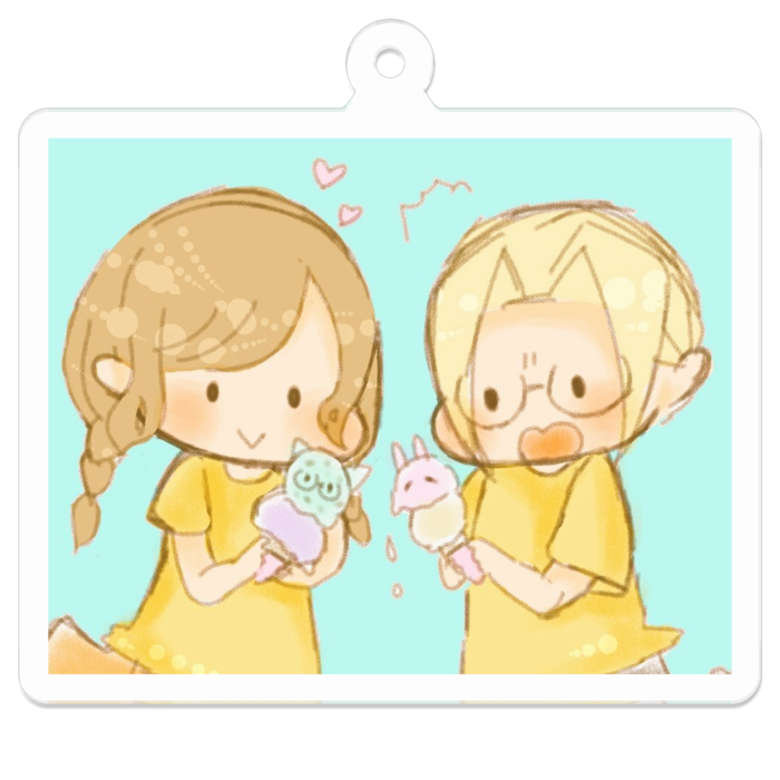 アクリルキーホルダー - 50 x 50 (mm)