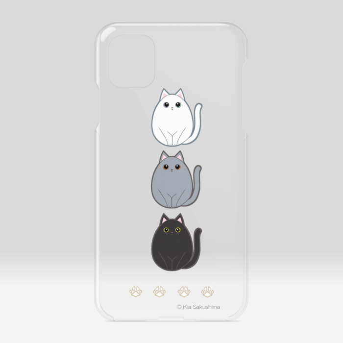 ムジころねこクリアiPhoneケース - iPhone11