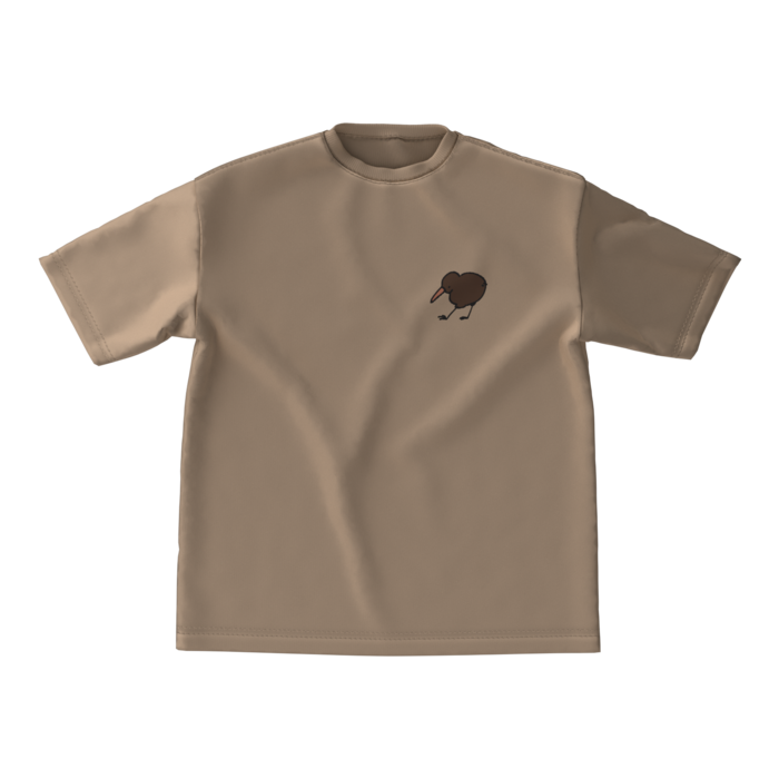 キウイビッグシルエットTシャツ - M - サンドベージュ