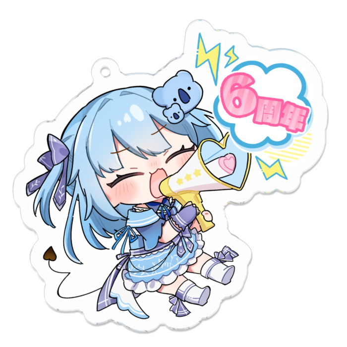 アクリルキーホルダー - 70 x 70 (mm)