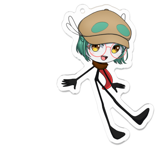 ニシキ　アクリルキーホルダー - 70 x 70 (mm)