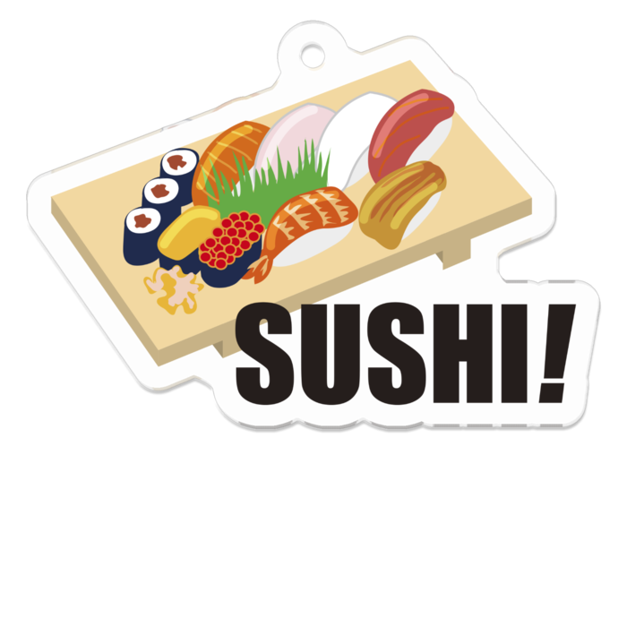 アクリルキーホルダー - 50 x 50 (mm)