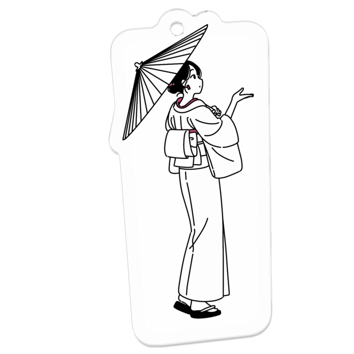 アクリルキーホルダー（コーティング） - 50 x 50 (mm)