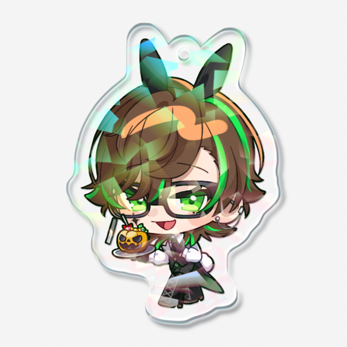 ホログラムアクリルキーホルダー - 50 × 50mm