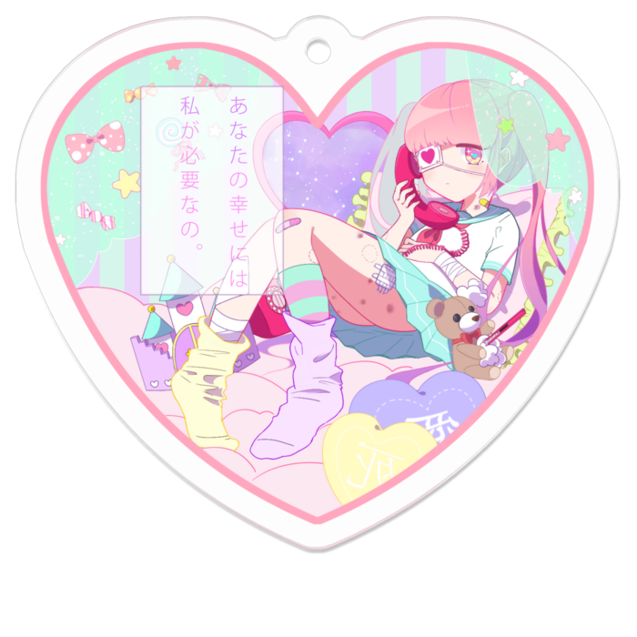 アクリルキーホルダー - 50 x 50 (mm)