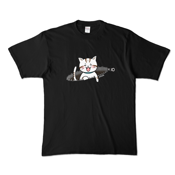 実はついて来ていた猫①- XL - ブラック (濃色)