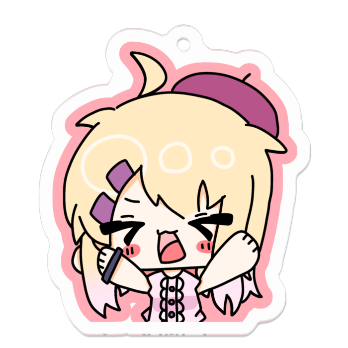 アクリルキーホルダー（コーティング） - 50 x 50 (mm)