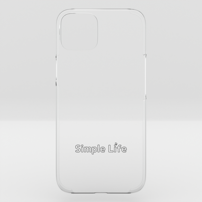 クリアiPhoneケースB　Simple Life♪　iPhone 16Plus