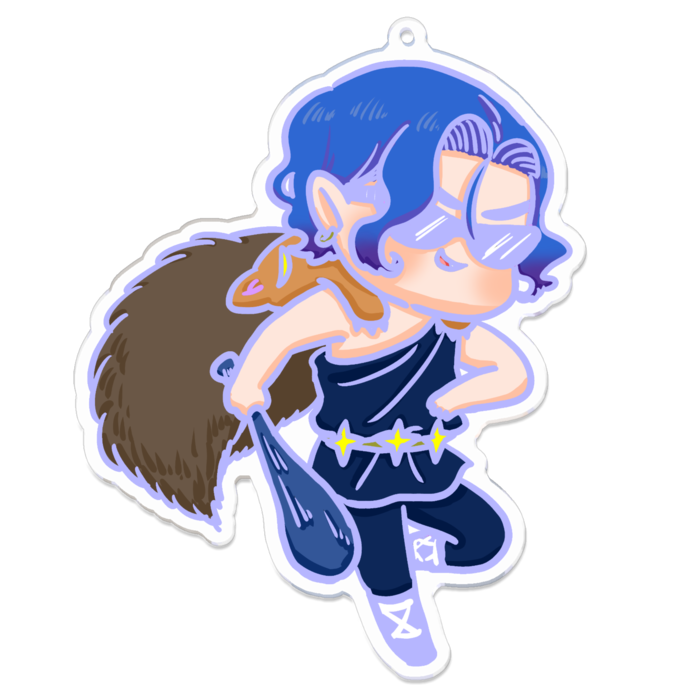 アクリルキーホルダー(色主線) - 100 x 100 (mm)(1)