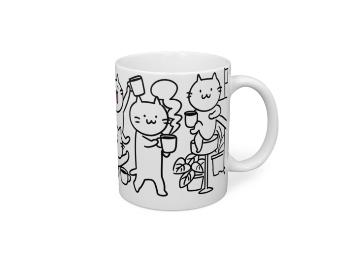 マグカップ - 直径 8 cm / 高さ 9.5 cm