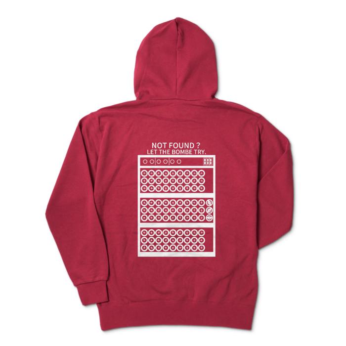 ジップパーカー - XL - バーガンディ