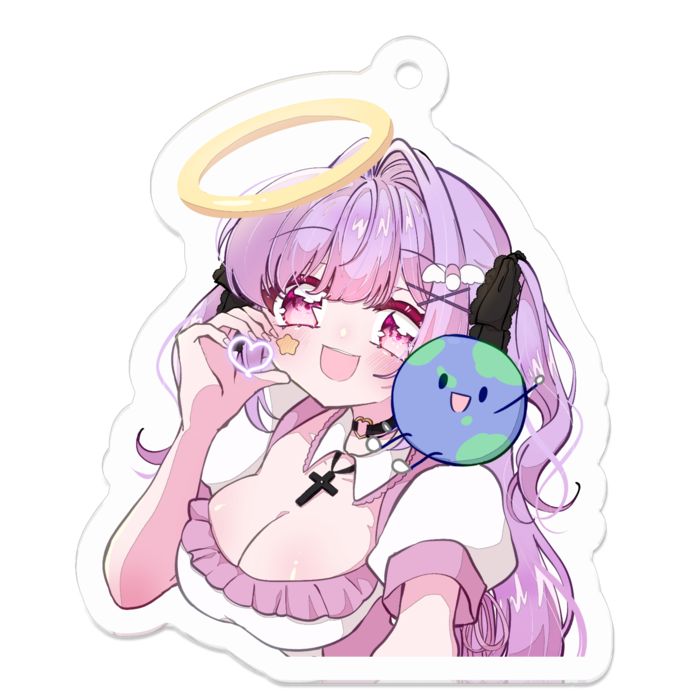 アクリルキーホルダー - 50 x 50 (mm)