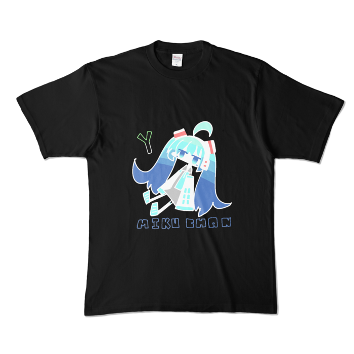 カラーTシャツ - XL - ブラック (濃色)