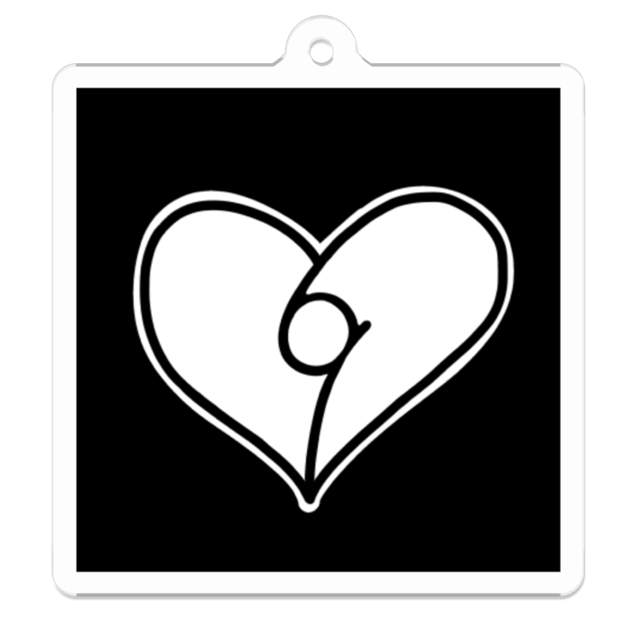 アクリルキーホルダー - 50 x 50 (mm)