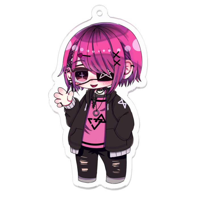 アクリルキーホルダー - 70 x 70 (mm)