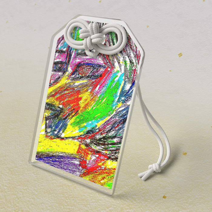 アクリルお守り - 50 × 80mm