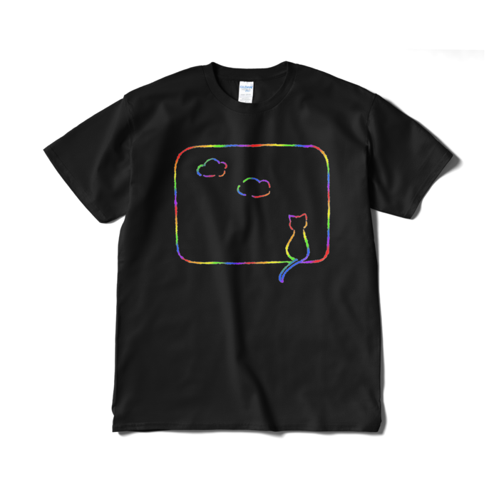 Tシャツ(カラフル) - XL - ブラック