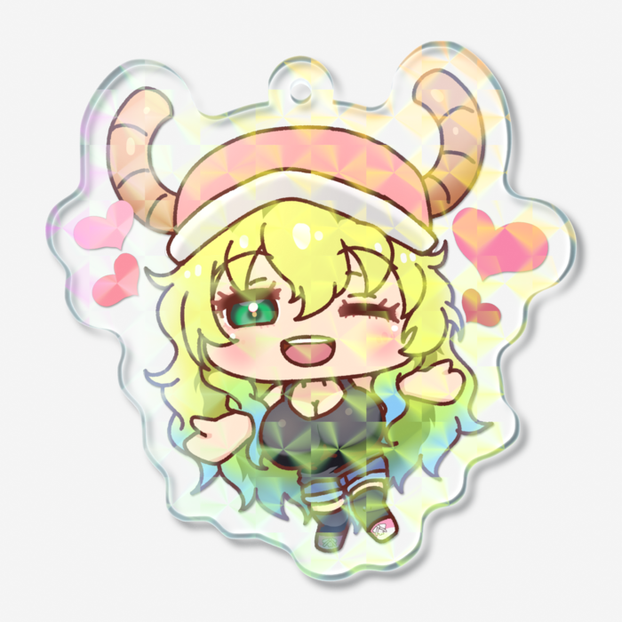 ホログラムアクリルキーホルダー - 50 × 50mm